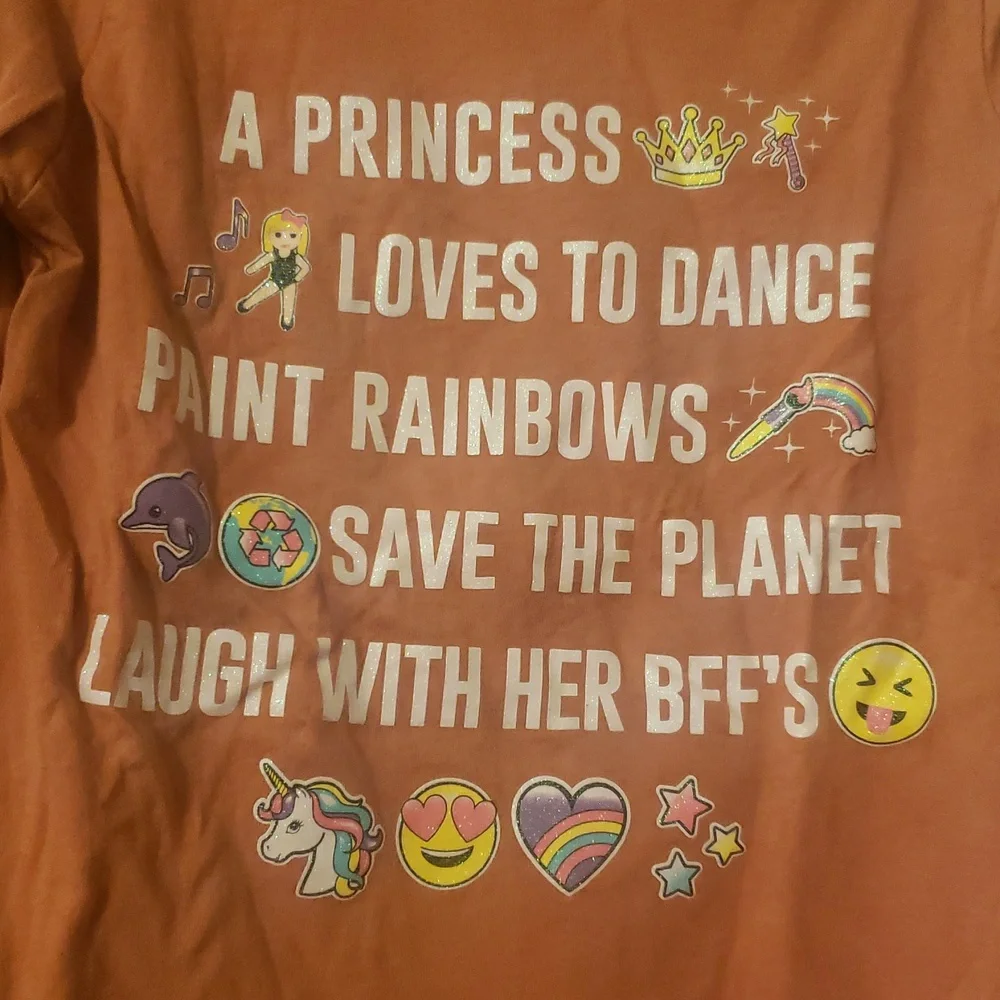 The Children's Place Orange Graphic Kids Shirt